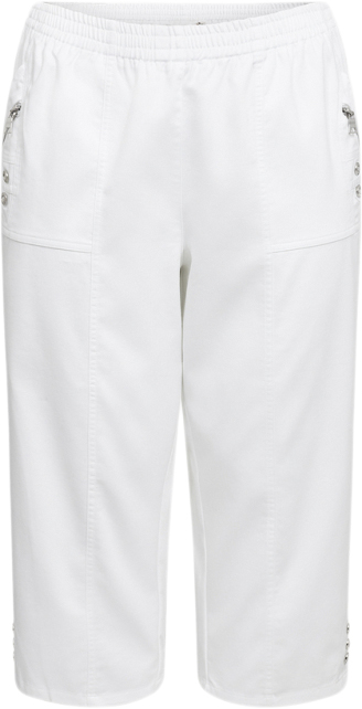 Wasabiconcept Waemily 2 Kvinde 1000 White Capri Bukser Str 42/44 - Bomuld hos Magasin