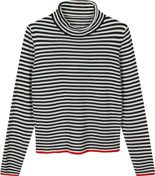 Mads Nørgaard - Copenhagen One Stripe Elsa Knit Kvinde Sort Sweaters Str S - hos Magasin