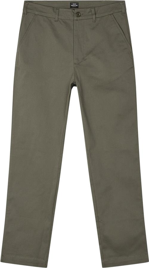 Mads Nørgaard - Copenhagen Cotton Twill Stretch Elias Pants Mand Grøn Chinos Str 46 - hos Magasin