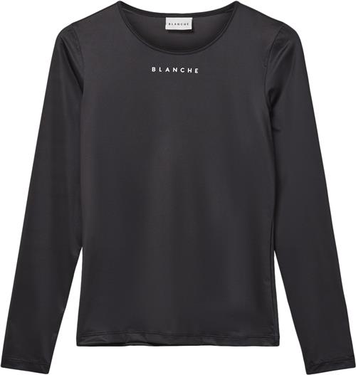 Blanche Comfybl ls Kvinde Black Langærmede T-shirts Str S - Polyester hos Magasin