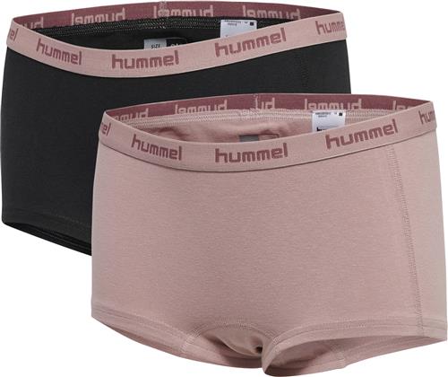 Se Hummel Hmlcarolina Hipsters 2pack Str 58_64 - Rosa Underbukser hos Magasin ved Magasin