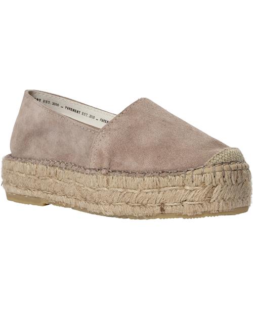 Pavement Ida Kvinde Taupe Suede Espadrillos Str 40 - hos Magasin