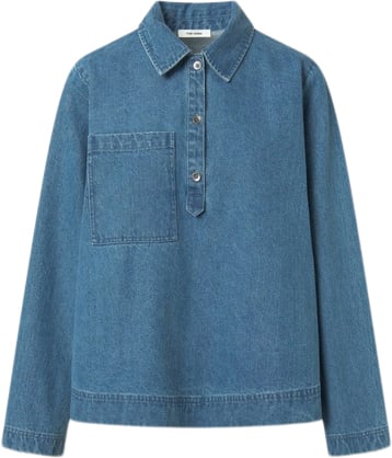 Nué Notes Zion Shirt Kvinde Heavy Washed Denim Skjorter Str 40 - hos Magasin