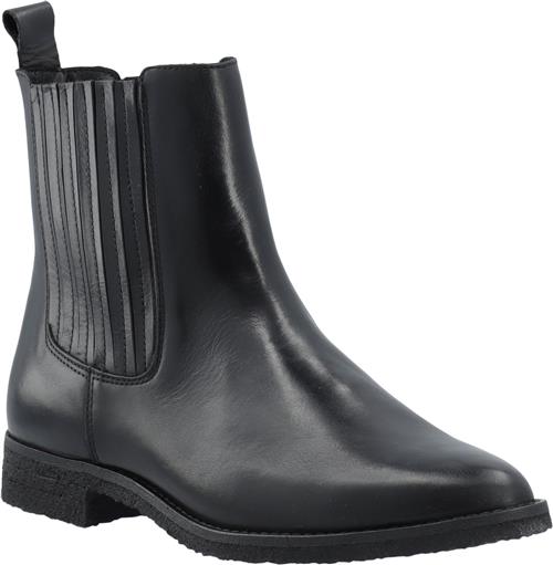 Cashott Casagnes Chelsea Boot Pull Up Leather Kvinde Black Chelsea Boots Str 38 - hos Magasin