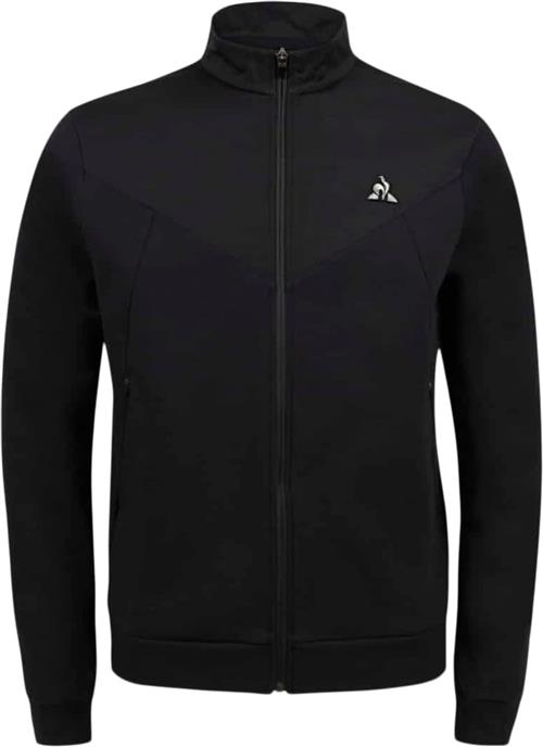 Se Le Coq Sportif Tech FZ Sweat N°1 M Black Mand White Sweatshirts Str M - Bomuld hos Magasin ved Magasin