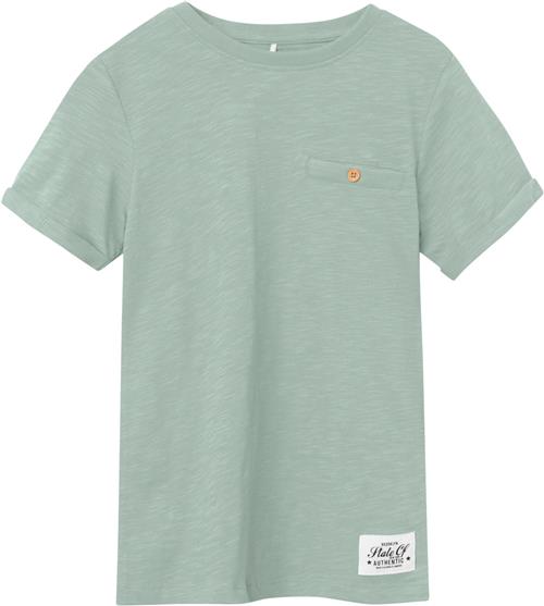 Se Name It Nkmvincent SS TOP F Noos Str 116 - Silt Green Kortærmede T-shirts hos Magasin ved Magasin