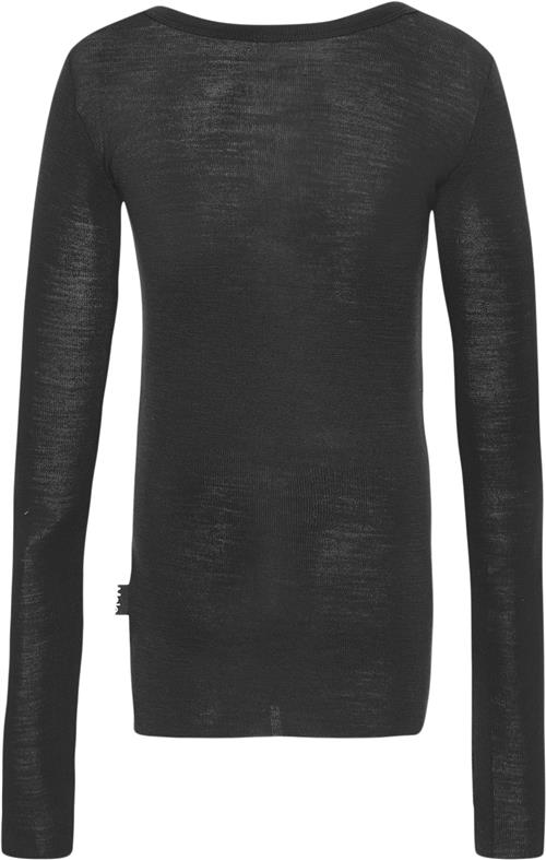 Molo Rihanna Wool Str 146-152 cm - Sort Langærmede T-shirts Merino Uld hos Magasin