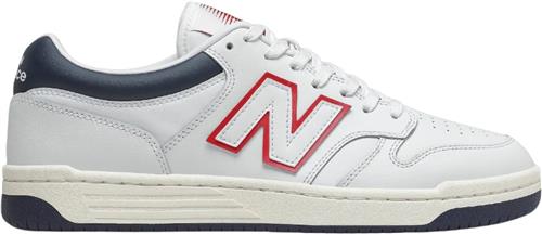 New Balance Bb480lwg Mand White Sneakers Str 41.5 - Læder hos Magasin