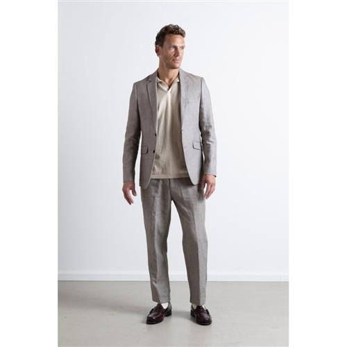 Se Clean Cut Copenhagen Roman Linen Unconstructed Blazer Mand Khaki Melange Blazere Str 48 - Denim hos Magasin ved Magasin