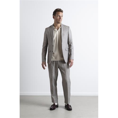 Clean Cut Copenhagen Roman Linen Unconstructed Blazer Mand Khaki Melange Blazere Str 46 - Denim hos Magasin