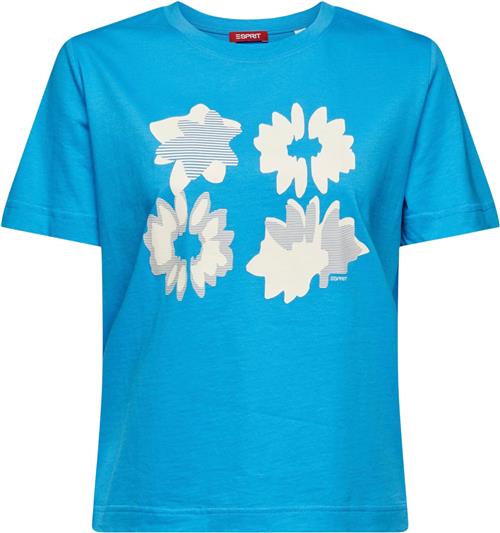 Esprit AW tee 1/2 Slee Kvinde Blue Kortærmede T-shirts Str XS - hos Magasin