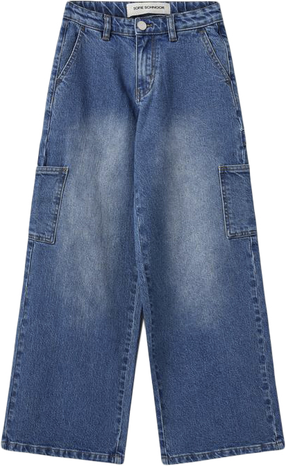 Se Sofie Schnoor Trousers Str 176 - Denim Blue Bukser Denim hos Magasin ved Magasin