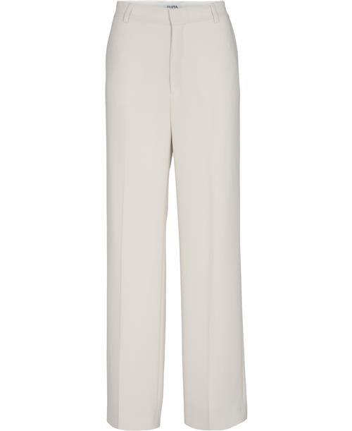 Filippa K Hutton Trousers Kvinde Ivory Bukser Med Lige Ben Str 38 - hos Magasin