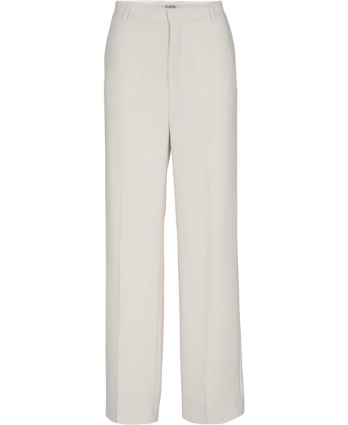 Filippa K Hutton Trousers Kvinde Ivory Bukser Med Lige Ben Str 32 - hos Magasin