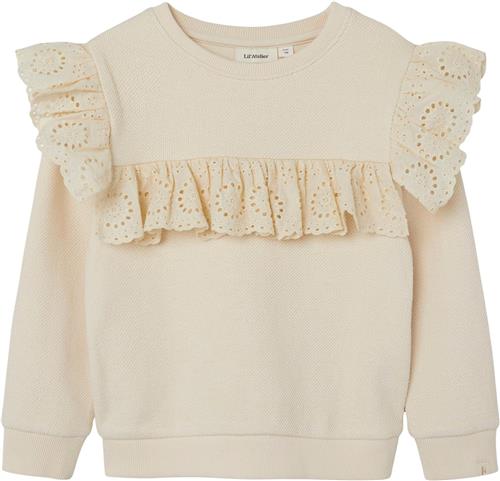 Lil' Atelier Nmfnolan LS Sweat LIL Str 92 - Turtledove Strik hos Magasin