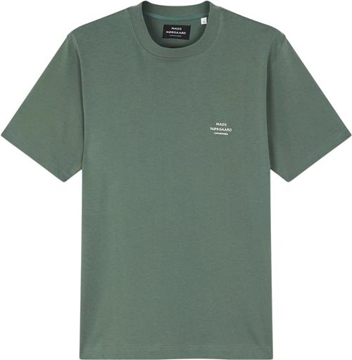 Mads Nørgaard - Copenhagen Cotton Jersey Frode Emb Logo Tee Mand Duck Green Kortærmede T-shirts Str XL - hos Magasin