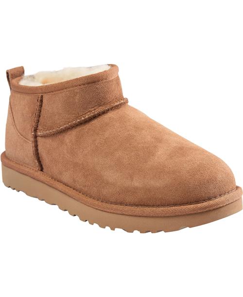 UGG W Classic Ultra Mini Kvinde Chestnut Ankelstøvler Str 37 - hos Magasin