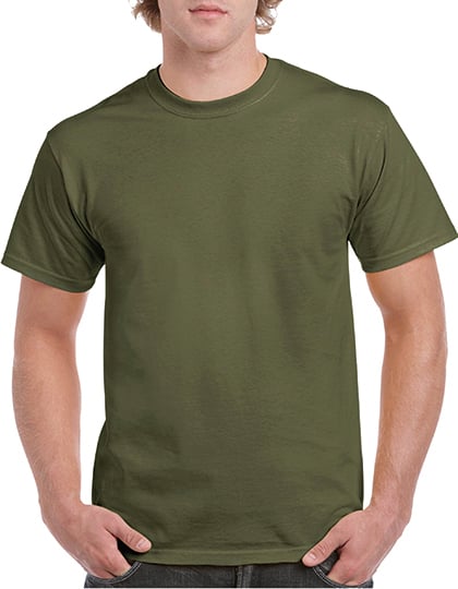 Se Gildan Gildan Heavy Cotton Adult Tshirt Kvinde Military Green Kortærmede T-shirts Str L - hos Magasin ved Magasin