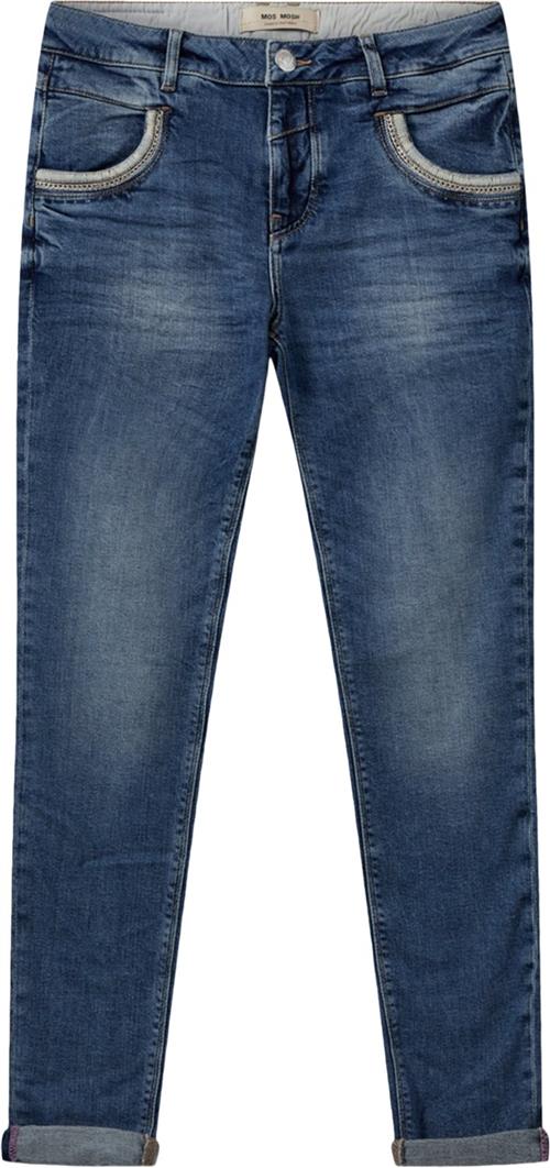 Mos Mosh Mmnaomi Mateos Jeans Kvinde Blue Skinny Jeans Str 32/Regular - hos Magasin