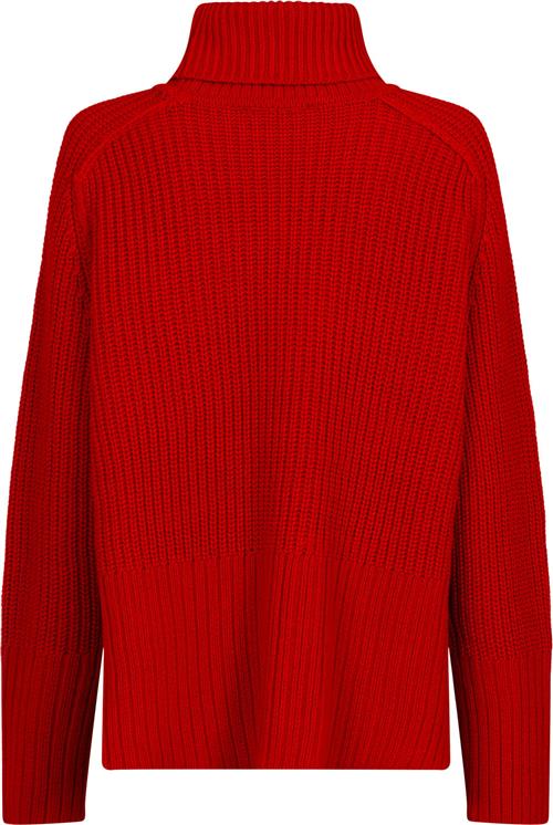 Se Neo Noir Maggie Knit Blouse Kvinde Red Rullekraver Str 42 - hos Magasin ved Magasin