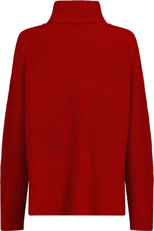 Se Neo Noir Maggie Knit Blouse Kvinde Red Rullekraver Str 36 - hos Magasin ved Magasin