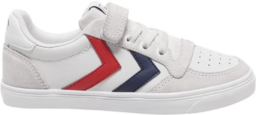 Se Hummel Slimmer Stadil Leather LOW JR White Sneakers Str 27 - hos Magasin ved Magasin