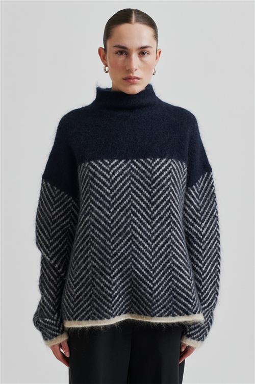 Se Second Female Herrin Knit Tneck Kvinde Vulcan Sweaters Str S - hos Magasin ved Magasin