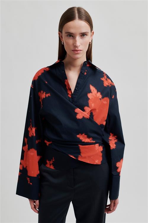 Second Female Denza Shirt Kvinde Pureed Pumpkin Skjorter Str XL - Bomuld hos Magasin