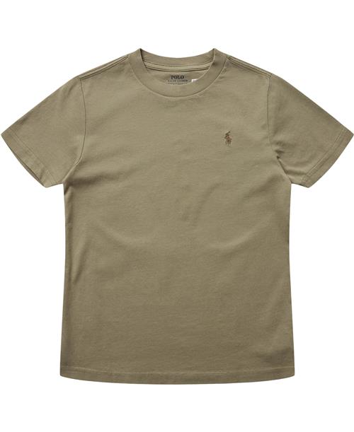 Polo Ralph Lauren Cotton Jersey Crewneck Tee Str 3 - Classic Khaki Kortærmede T-shirts Bomuld hos Magasin