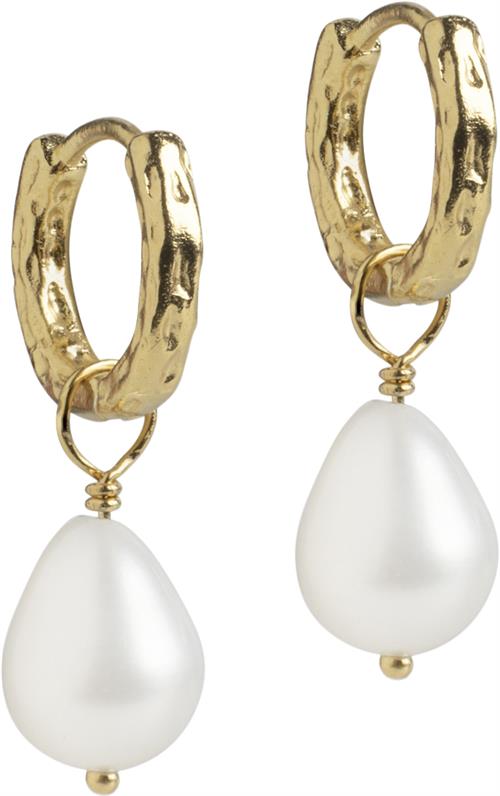 ENAMEL Copenhagen Hoops, Significant Pearl 27 x 13 mm - Creoler hos Magasin