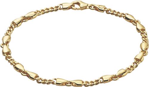 Se Camille Brinch Jewellery Small CB Bracelet 18 cm - Kædearmbånd Uden Vedhæng hos Magasin ved Magasin