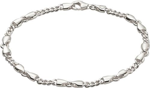 Camille Brinch Jewellery Small CB Bracelet 18 cm - Kædearmbånd Med Vedhæng hos Magasin