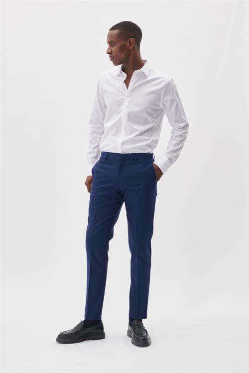 Se Matinique Malas Ink Stretch Mand Ink Blue Habitbukser Slim Fit Str 54 - hos Magasin ved Magasin