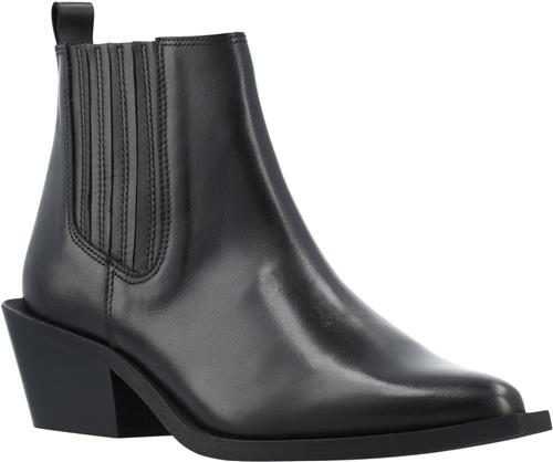 Bianco Biamona Western Boot Low Chelsea Crust Kvinde Black Cowboy & Biker Str 40 - hos Magasin