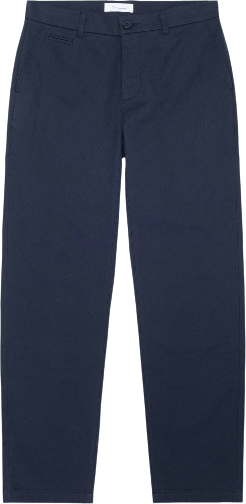 Knowledge Cotton Apparel Chuck Regular Chino Twill Pants Gots/vegan Mand Blå Chinos Str 34/32 - Bomuld hos Magasin