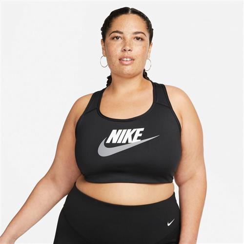 Nike Dri Fit Swoosh Medium Support Non Padded Sports Bh Plus Size S - Sports Bh'er hos Magasin