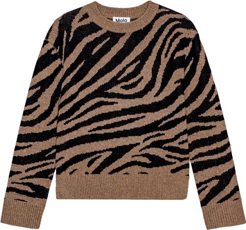 Molo Gerda Str 158-164 cm - Zebra Knit Cardigans hos Magasin