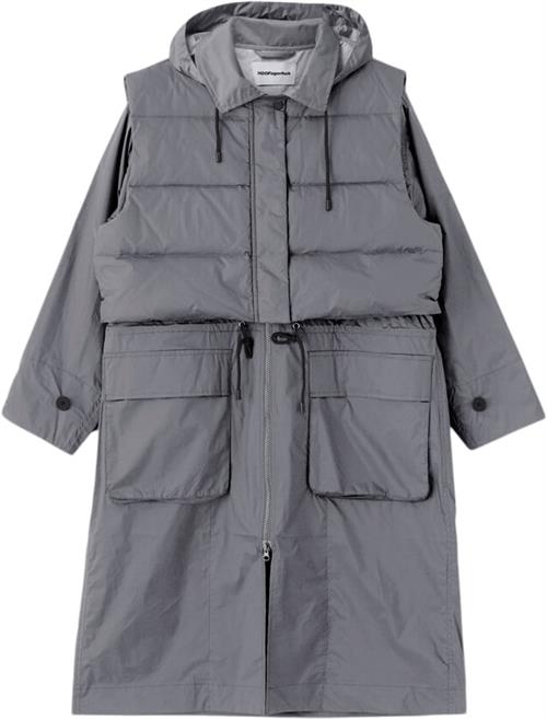 H2OFAGERHOLT Rain Coat Kvinde Koala Grey Regnjakker Str XS - Polyester hos Magasin