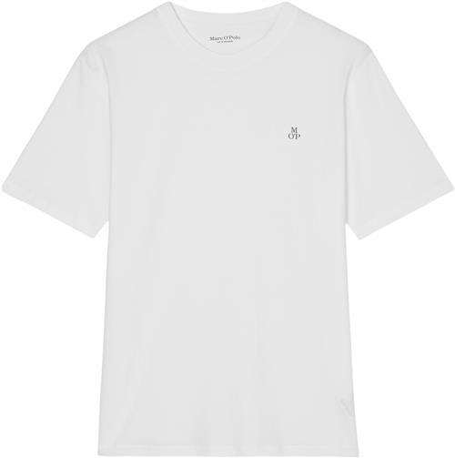 Marc O’Polo Tshirt, Short Sleeve, Logo Print Kvinde White Kortærmede T-shirts Str L - hos Magasin