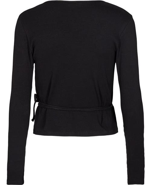 Envii Enally LS VN TEE 5314 Kvinde Black Langærmede T-shirts Str S - hos Magasin