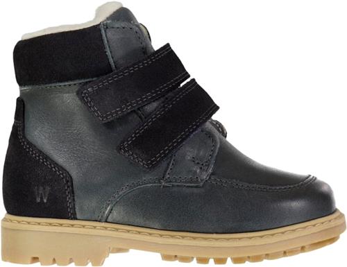 Wheat Stewie Velcro Tex Støvle Black Granite Støvler Str 33 - Uld hos Magasin