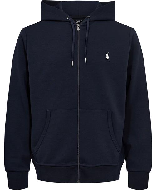 Polo Ralph Lauren Doubleknit Full-zip Hoodie Mand Blå Hoodies Str S - Bomuld hos Magasin