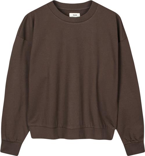 Se Mads Nørgaard - Copenhagen Airy Sweat Denver Sweatshirt Mand Brun Sweatshirts Str M - hos Magasin ved Magasin