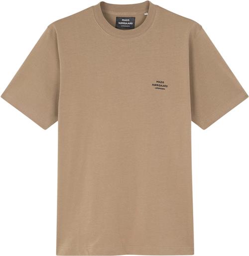 Se Mads Nørgaard - Copenhagen Cotton Jersey Frode Emb Logo Tee Mand Brun Kortærmede T-shirts Str XL - hos Magasin ved Magasin