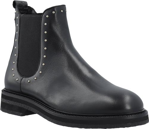 Se Cashott Casbetty Chelsea Boot W. Rivets Leather Kvinde Black Ankelstøvler Str 40 - hos Magasin ved Magasin