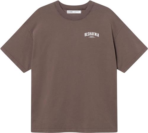 BLS Hafnia Backpass Tshirt Mand Vintage Brown Kortærmede T-shirts Str S - Bomuld hos Magasin