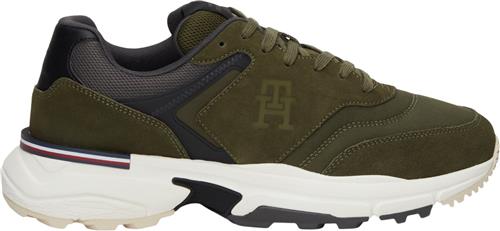 Tommy Hilfiger M Runner X Ventile MIX Mand Utility Olive Sneakers Str 41 - hos Magasin