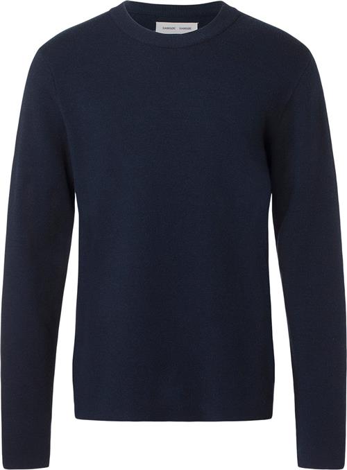 Samsøe Samsøe Gunan Crew Neck 10490 Mand Sky Captain Sweaters Str S - hos Magasin