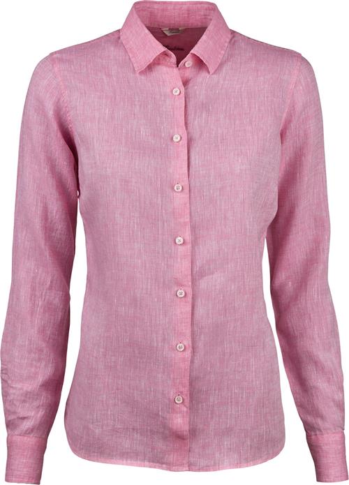 Stenströms Shirt F Plain Front Kvinde Pink Langærmede Skjorter Str 40 - hos Magasin