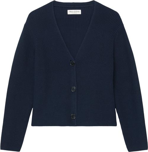 Marc O’Polo Cardigan, Longsleeve, Vneck Kvinde Night Sky Cardigans Str L - hos Magasin